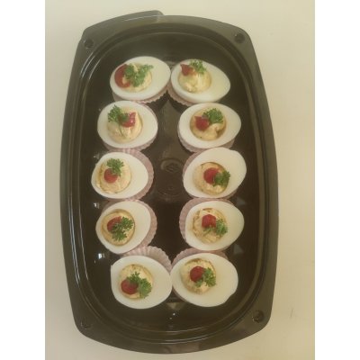 Hapjes Gevulde Eieren ( per 10 stuks ) 2 dagen vooraf bestellen graag